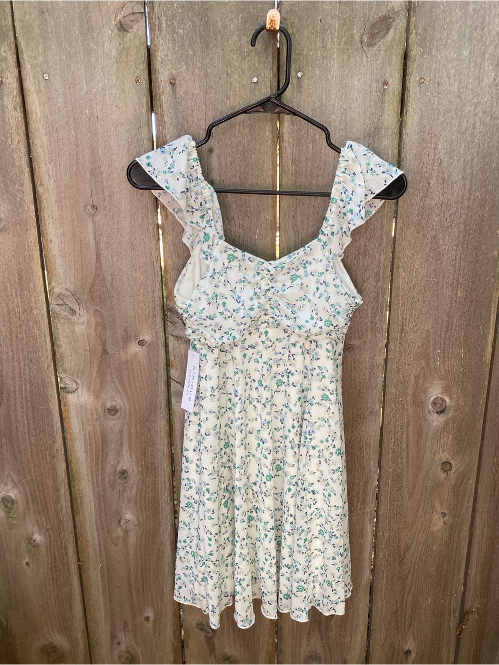 Fairy Garden Floral Cottagecore Milkmaid Mini Dress NWT Small - Picture 6 of 6